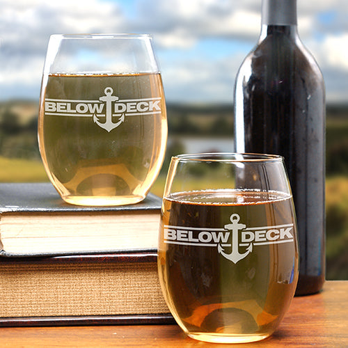 Below Deck Stemless Wine Glasses - Set of 2 – NBC Store