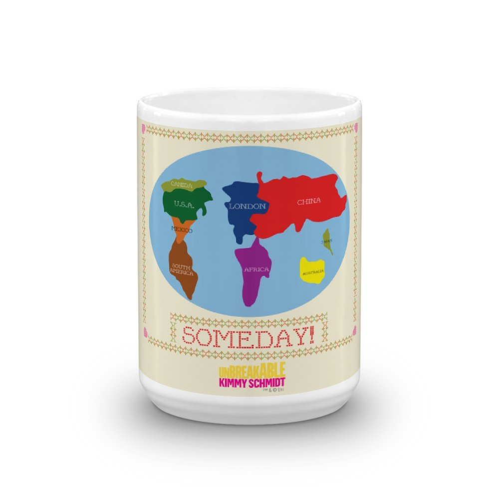 Unbreakable Kimmy Schmidt Someday Cross Stitch White Mug – NBC Store