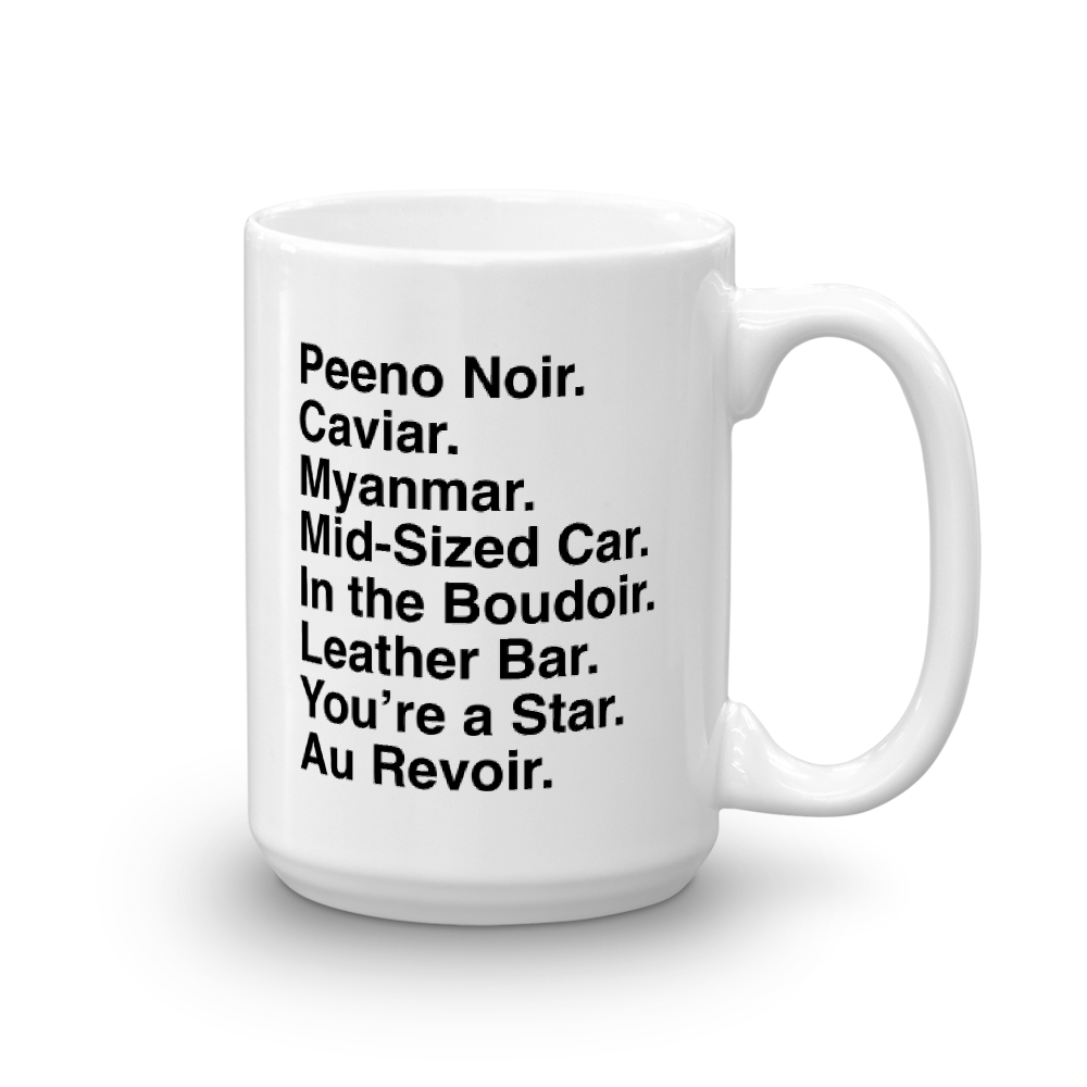 Unbreakable Kimmy Schmidt Titus Peeno Noir White Mug – NBC Store
