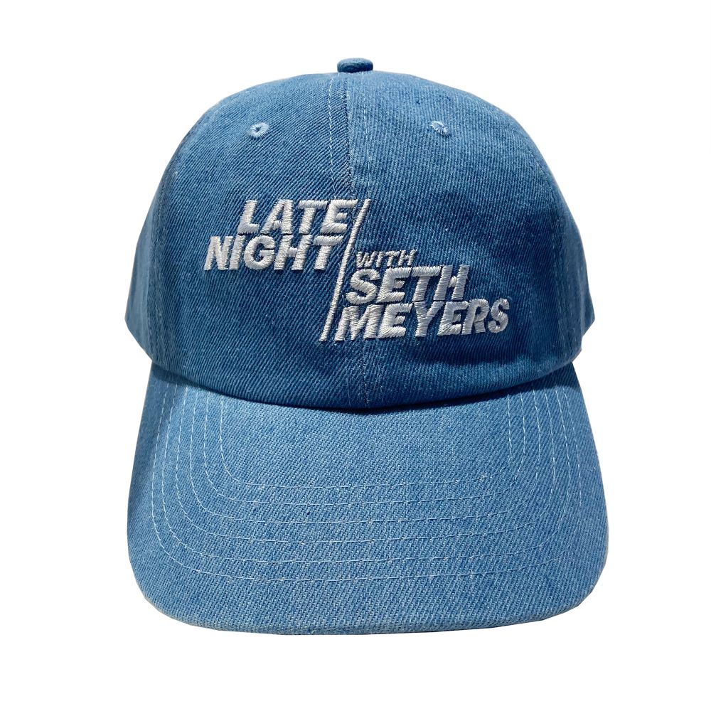 Nube Corta vida musicas Late Night With Seth Meyers Denim Logo Hat – NBC Store