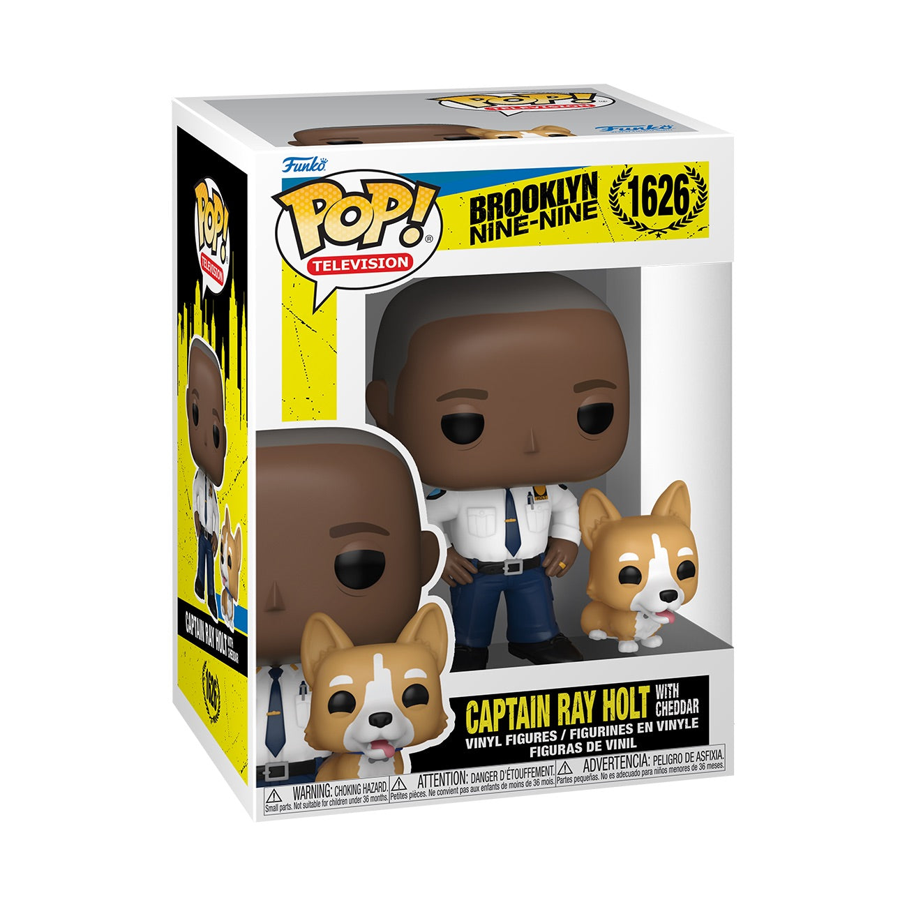 Brooklyn Nine-Nine Captain Raymond Holt with Cheddar Funko Pop! Figure