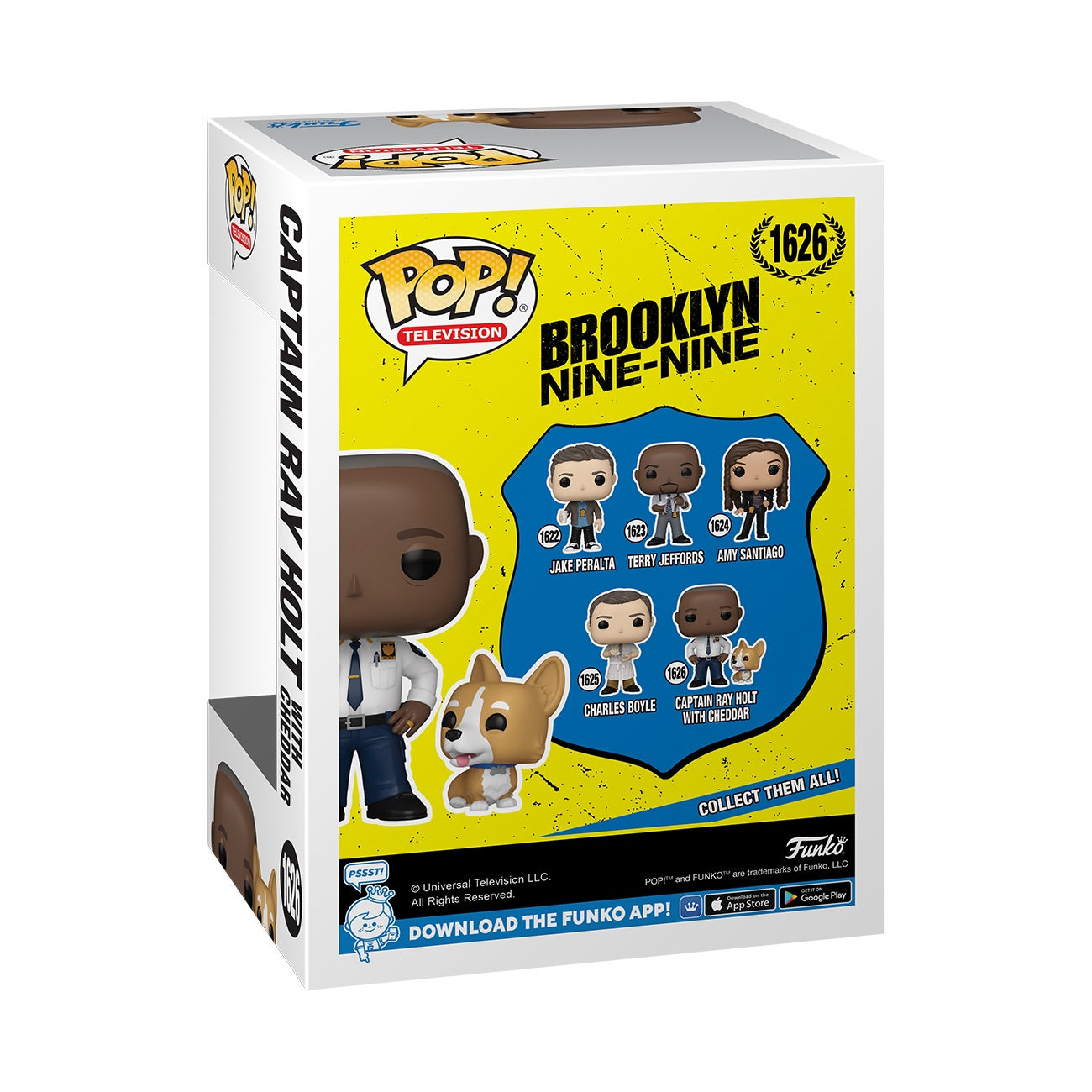 Brooklyn Nine-Nine Captain Raymond Holt with Cheddar Funko Pop! Figure