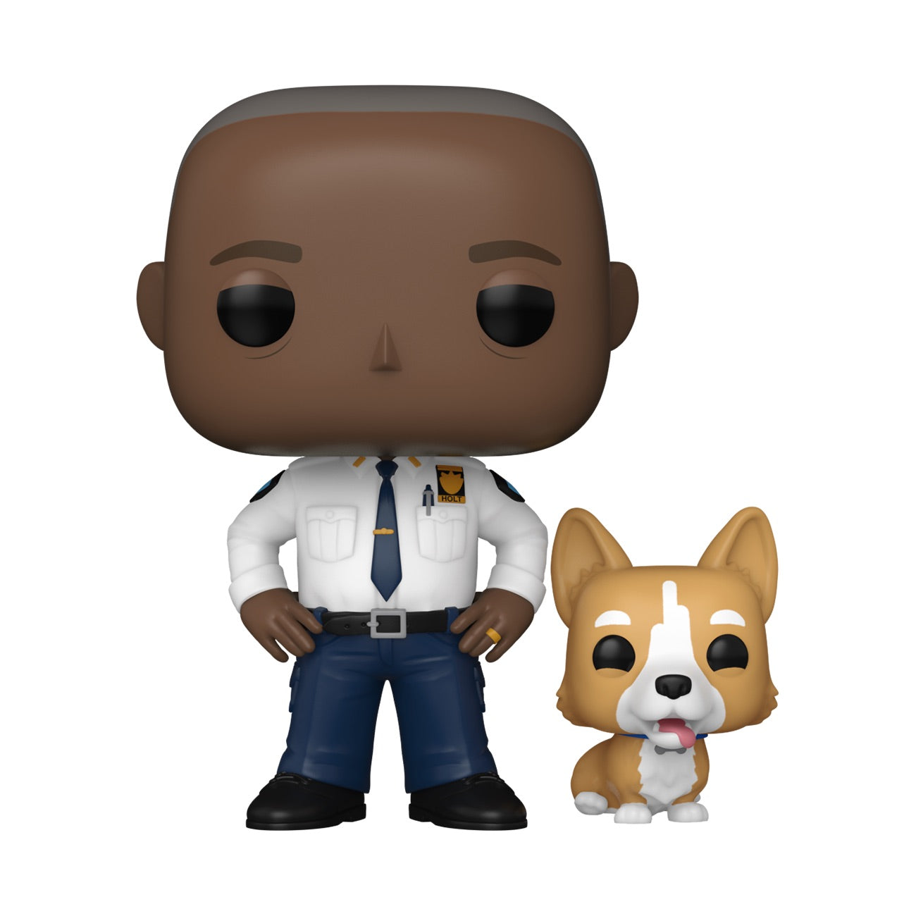 Brooklyn Nine-Nine Captain Raymond Holt with Cheddar Funko Pop! Figure