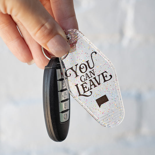 The Real Housewives of Salt Lake City You Can Leave Glitter Hotel Keychain