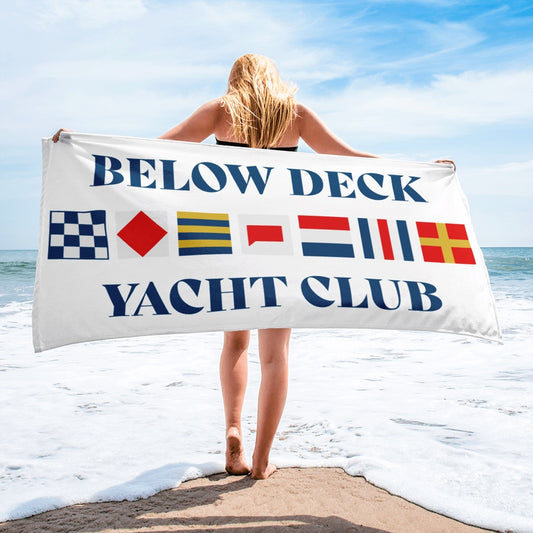 Below Deck Yacht Club Beach Towel