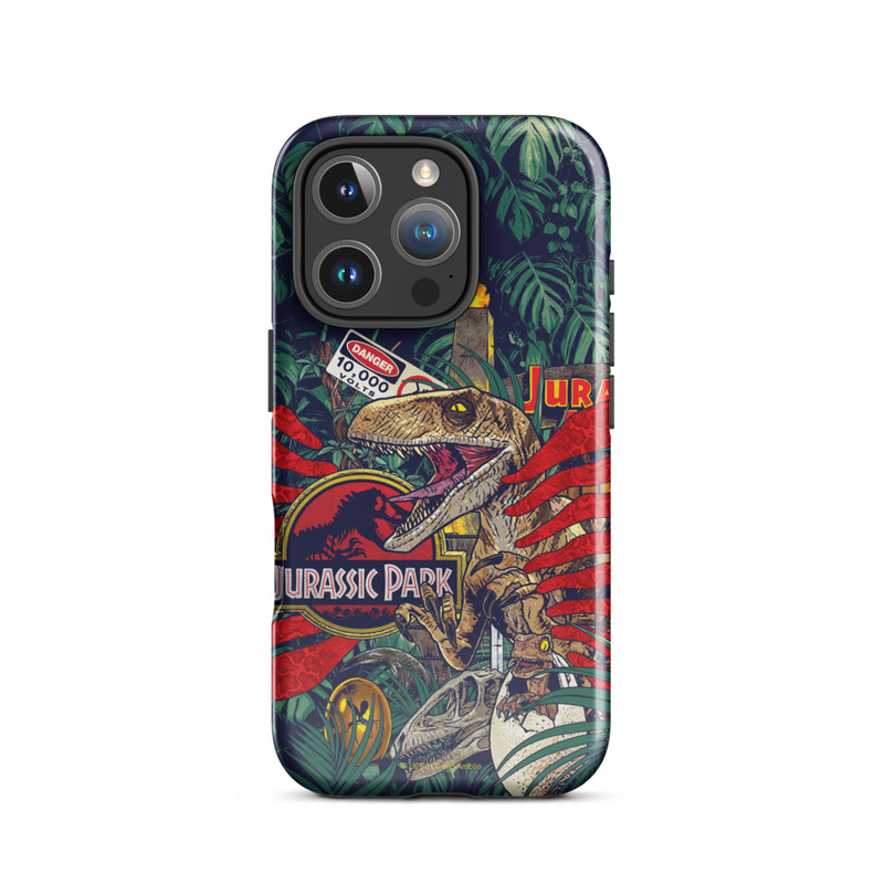 Jurassic Park Jungle Collage Tough Phone Case - iPhone