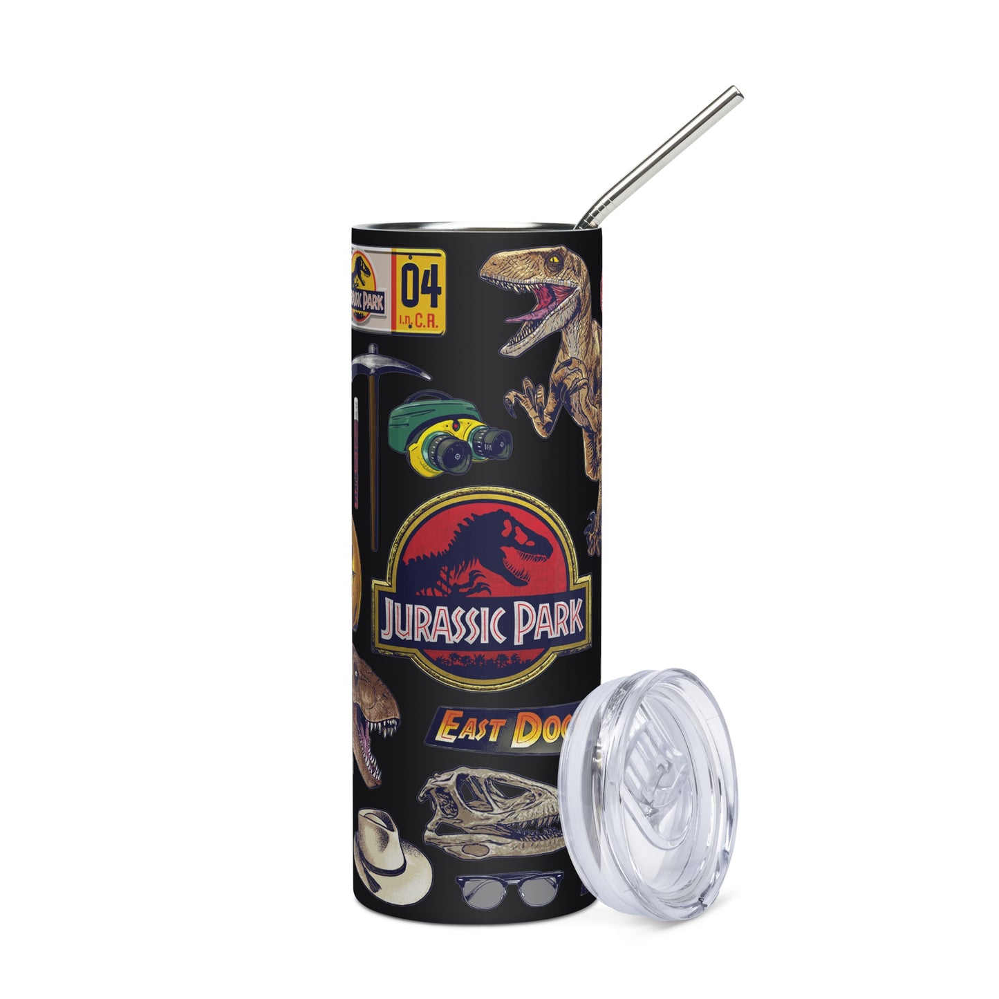 Jurassic Park Icon Collage Stainless Steel Tumbler