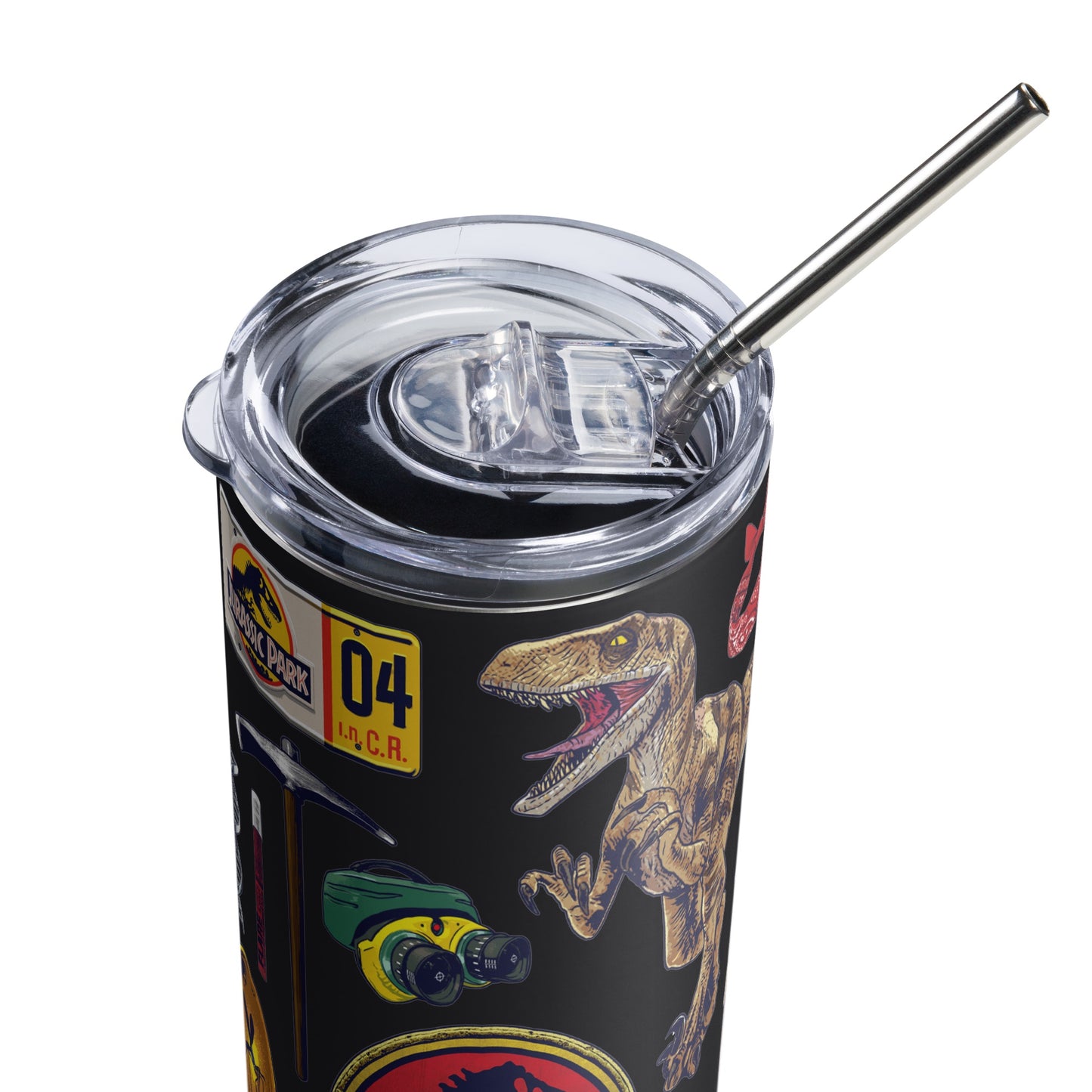 Jurassic Park Icon Collage Stainless Steel Tumbler