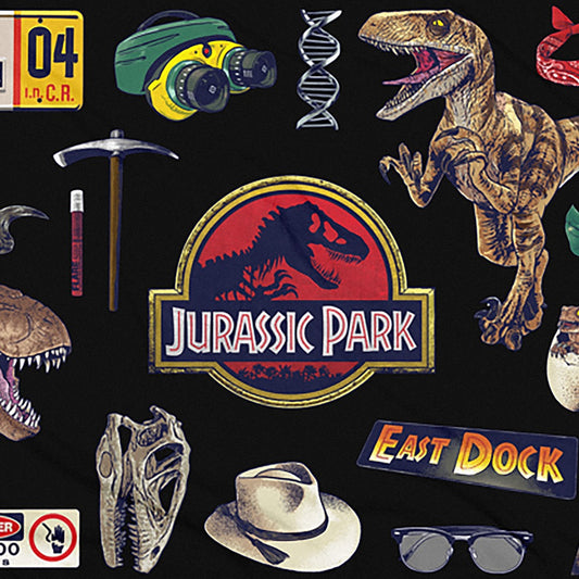 Jurassic Park Icons Beach Towel