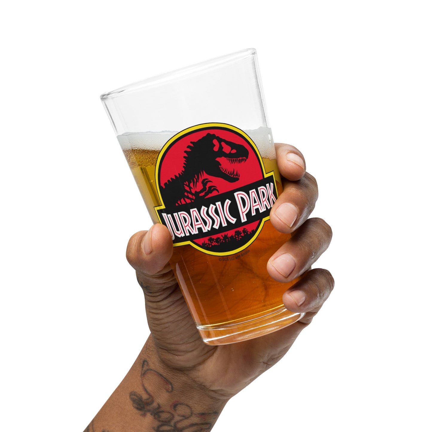 Jurassic Park Logo Pint Glass