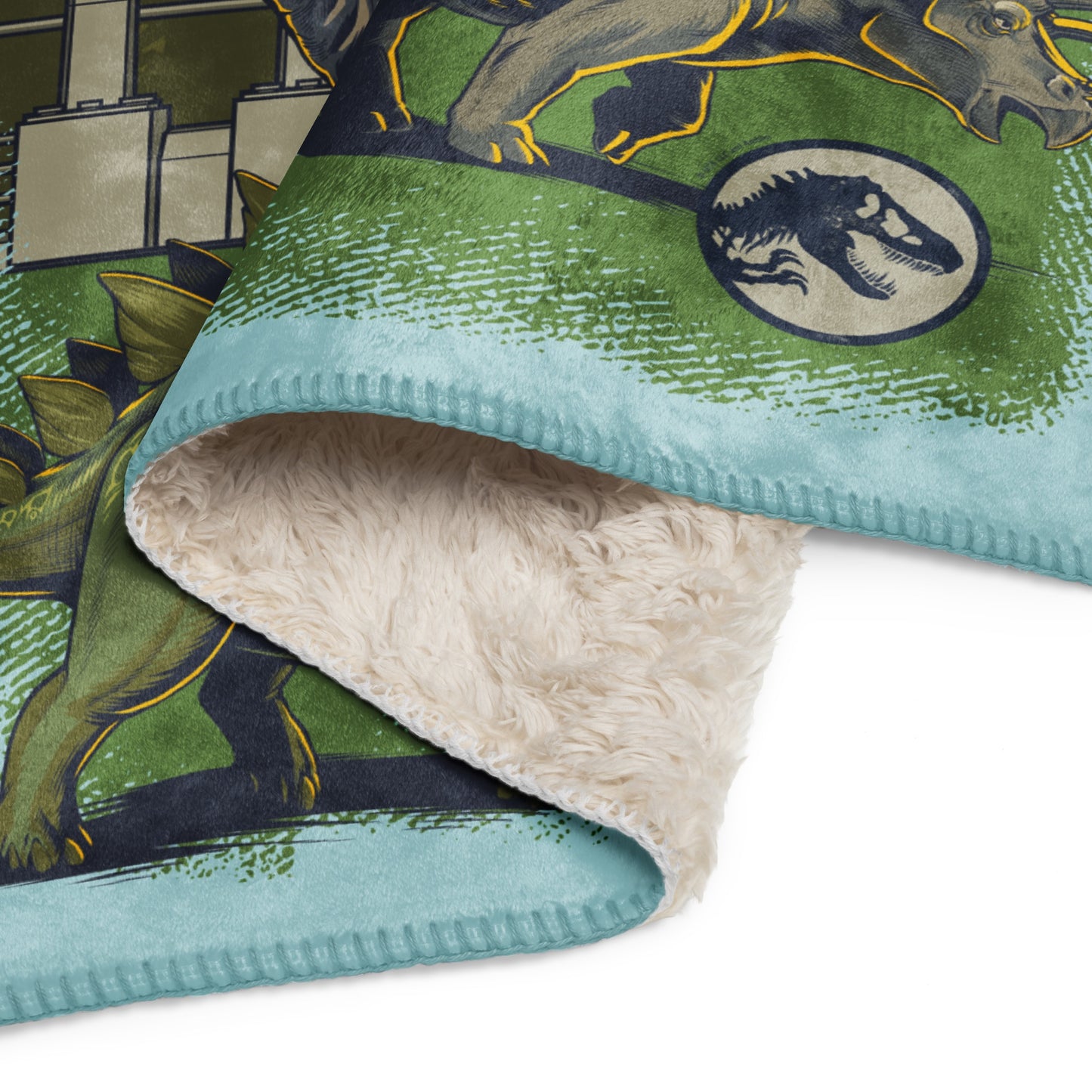 Jurassic Welcome to Jurassic World Sherpa Blanket