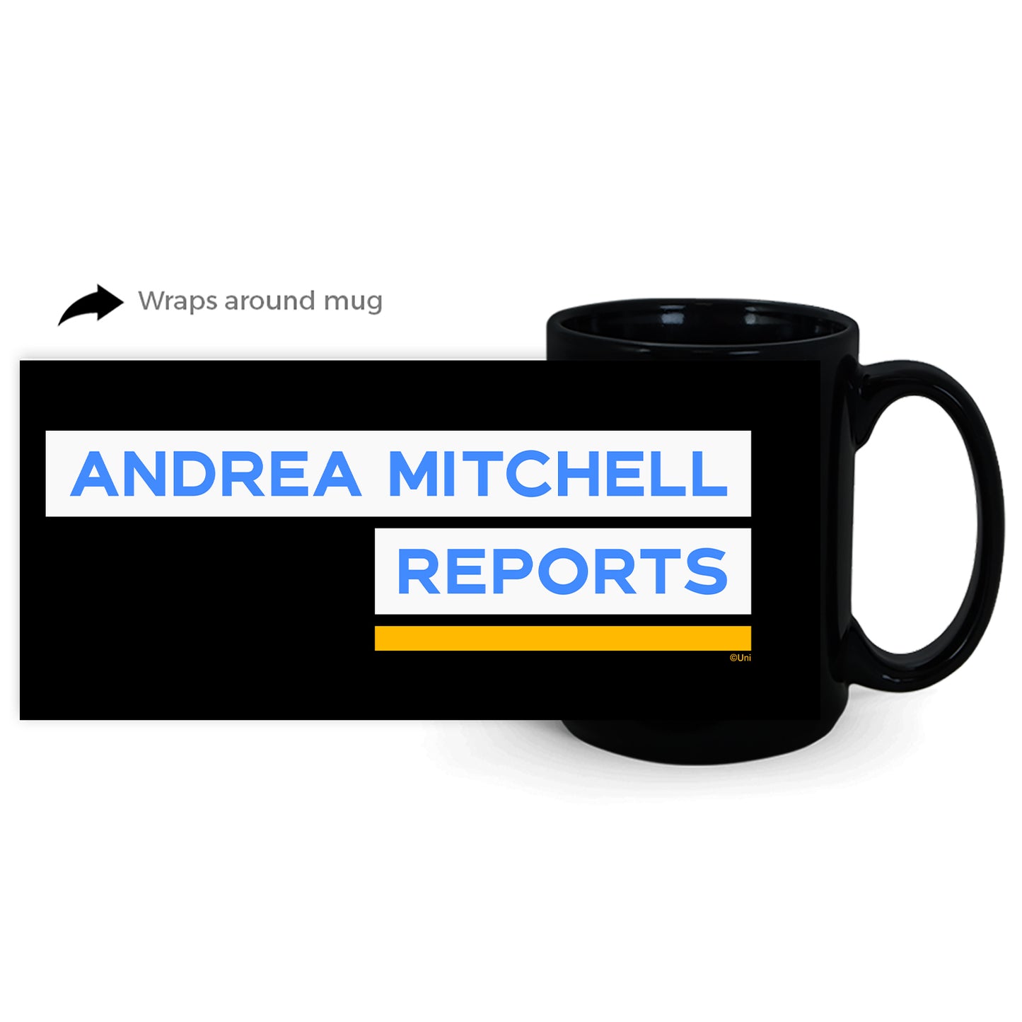 Andrea Mitchell Reports Black Mug