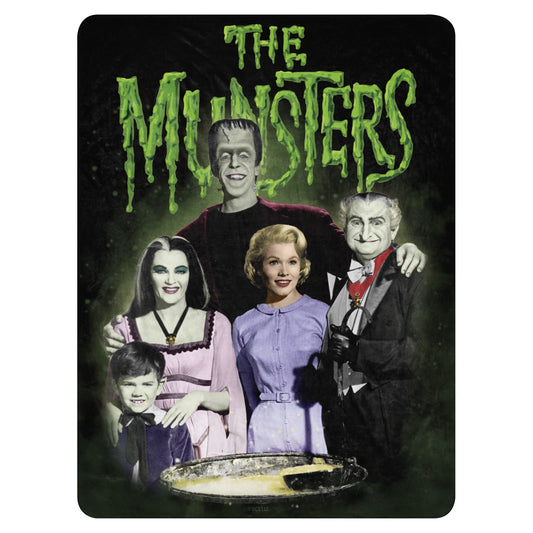 The Munsters Family Portrait Sherpa Blanket