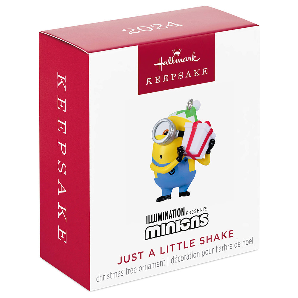 Minions Just a Little Shake Keepsake Ornament