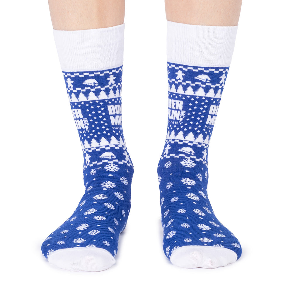 The Office Dunder Mifflin Holiday Socks