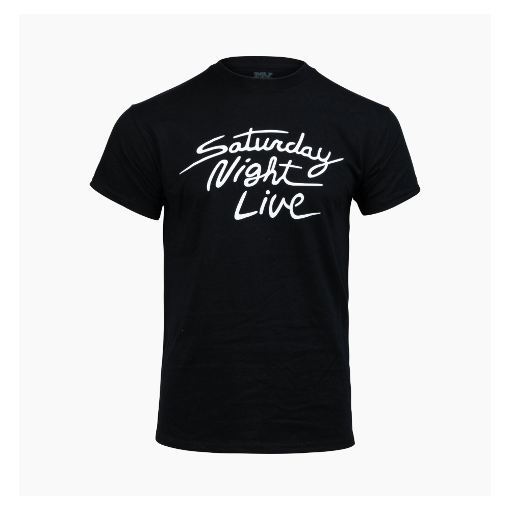 SNL 1981 Black and White Logo Tee