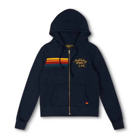 SNL x Aviator Nation Chest Stripe Zip Hoodie