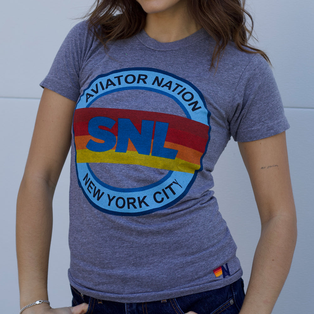 SNL x Aviator Nation Logo Tee