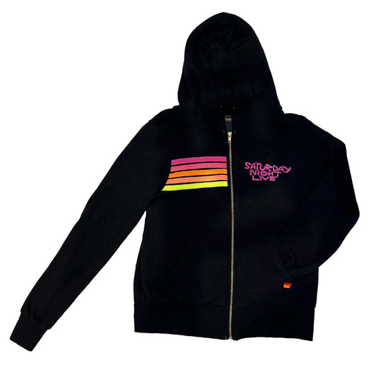 SNL x  Aviator Nation Pink Stripe Hoodie