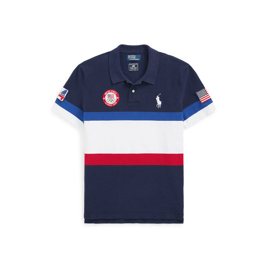 Team USA Flagbearer Men's Polo Shirt - Navy