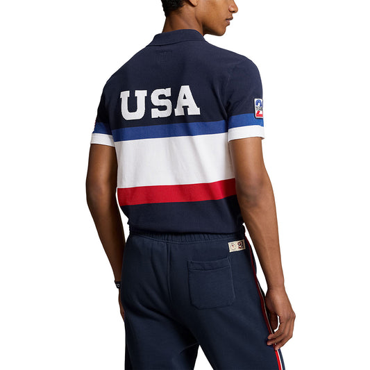 Team USA Flagbearer Men's Polo Shirt - Navy