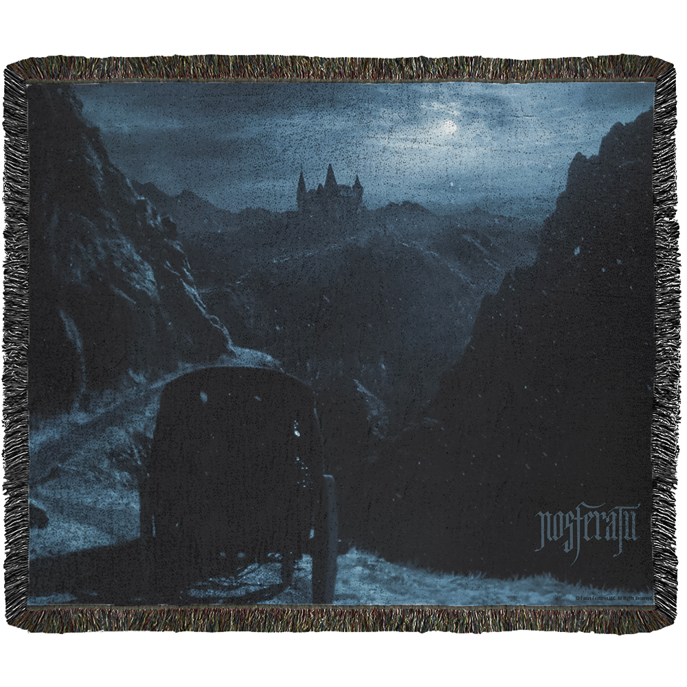 Nosferatu Castle Woven Blanket