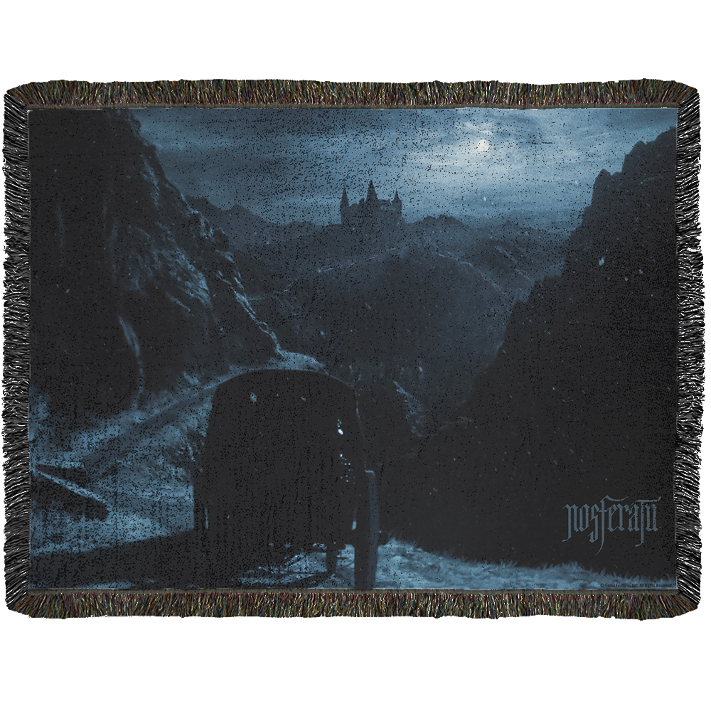 Nosferatu Castle Woven Blanket