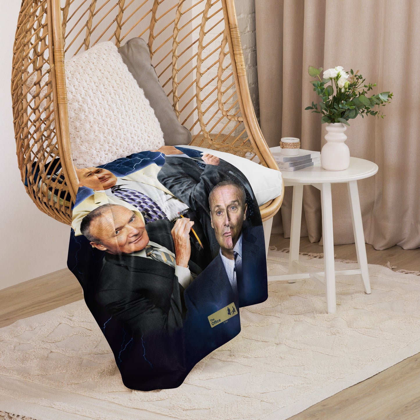 The Office Creed Heartthrob Sherpa Blanket