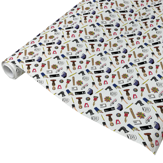 The Office Icons Pattern Wrapping Paper 