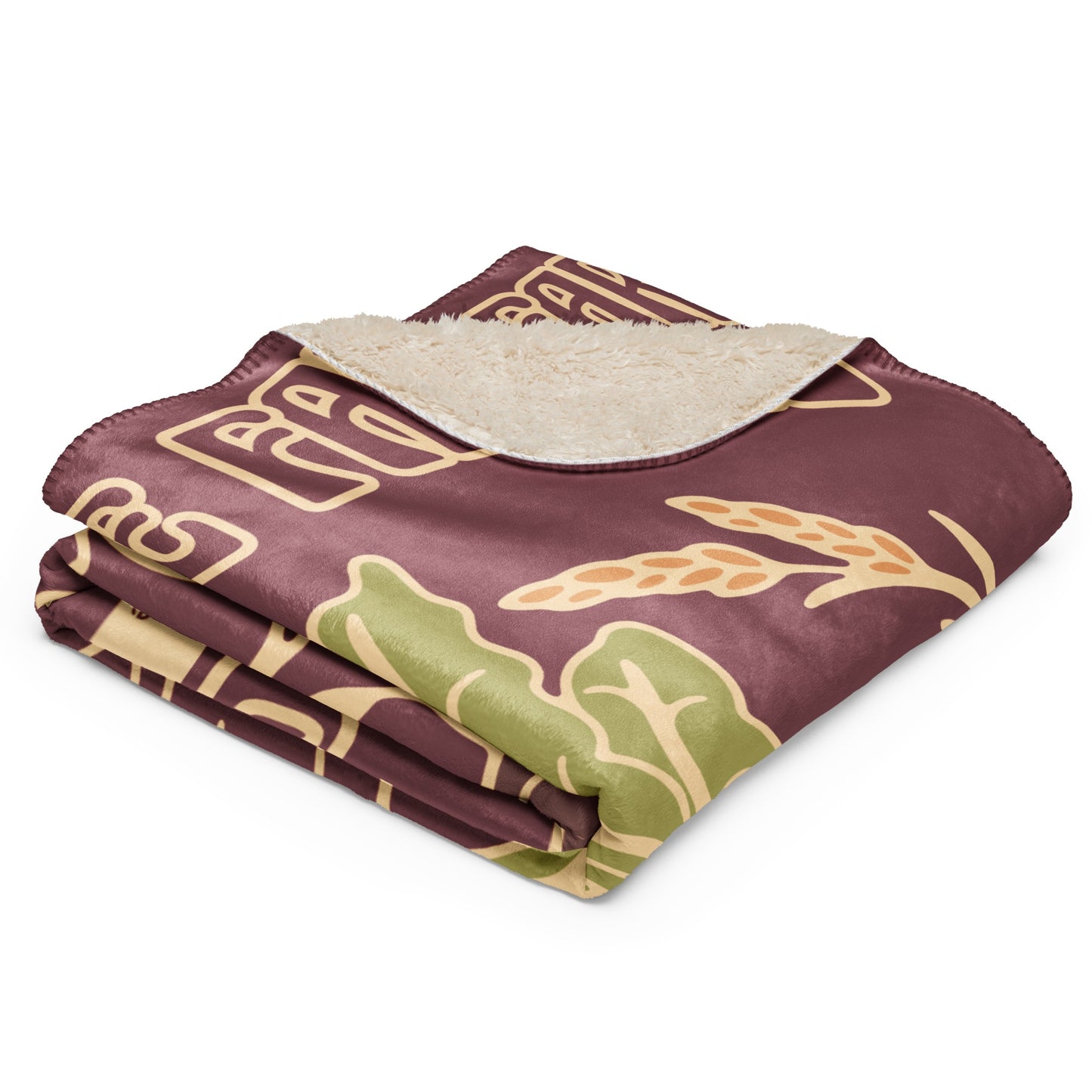 The Office Schrute Farms Hippie Sherpa Blanket