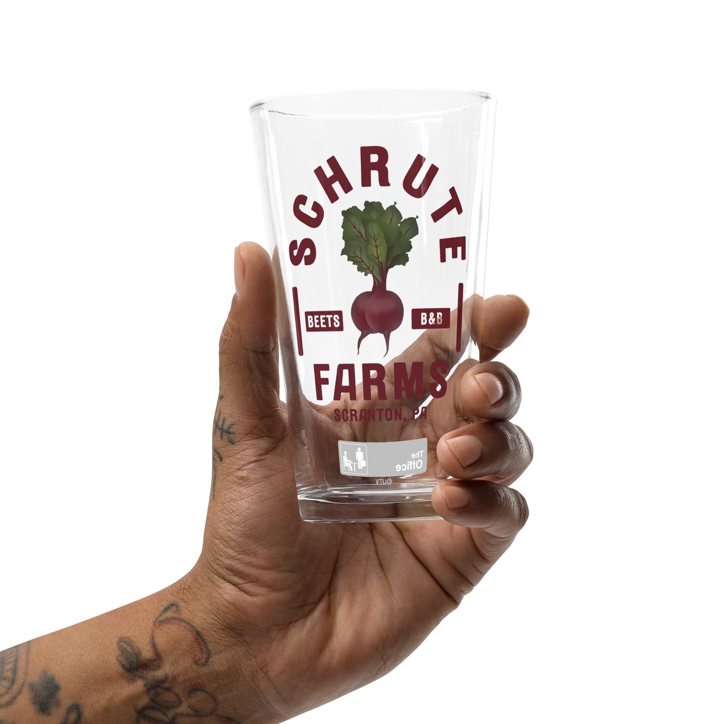 The Office The Office Schrute Farms Pint Glass Shaker Pint Glass