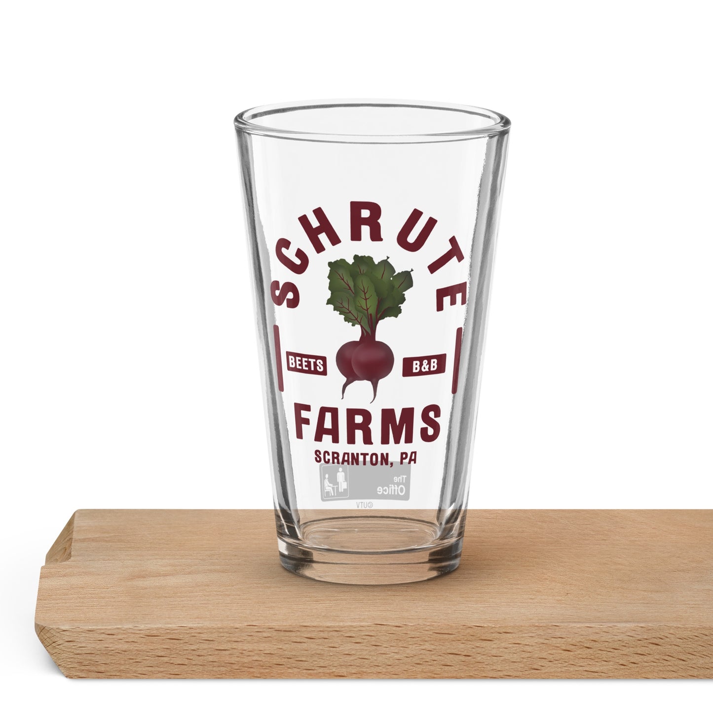 The Office The Office Schrute Farms Pint Glass Shaker Pint Glass