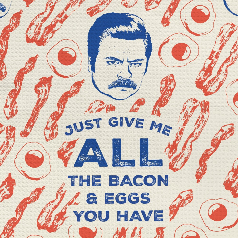 Parks and Recreation Bacon & Eggs Kitchen Towel