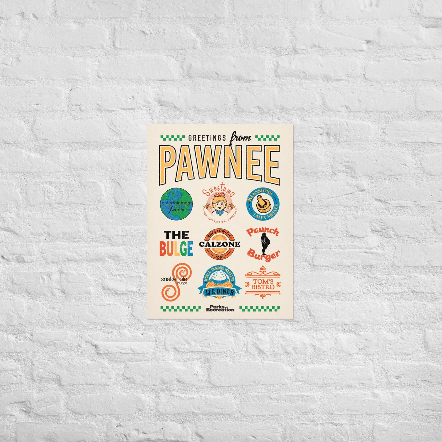 Parks and Recreation Restaurants Poster