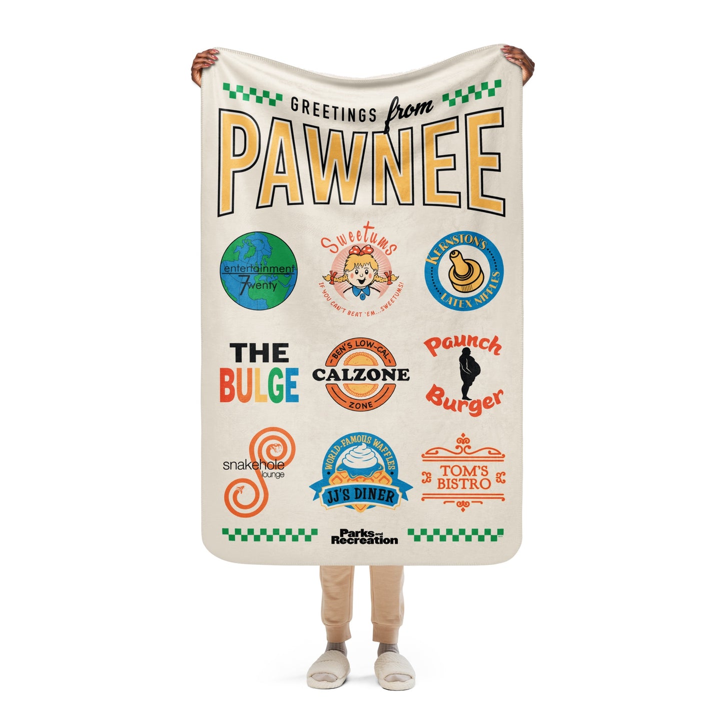 Parks and Recreation Restaurants Sherpa Blanket