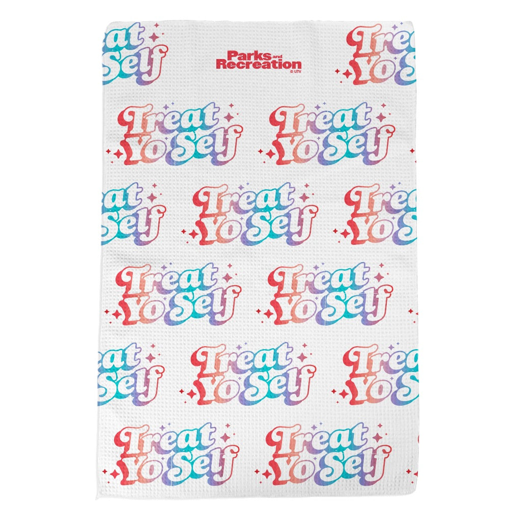 Parks and Recreation Treat Yo Self Kitchen Towel