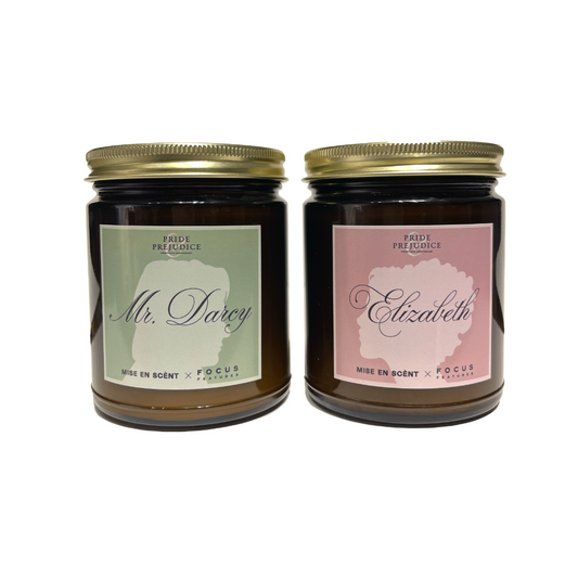 Pride & Prejudice Elizabeth & Mr. Darcy Candle Set