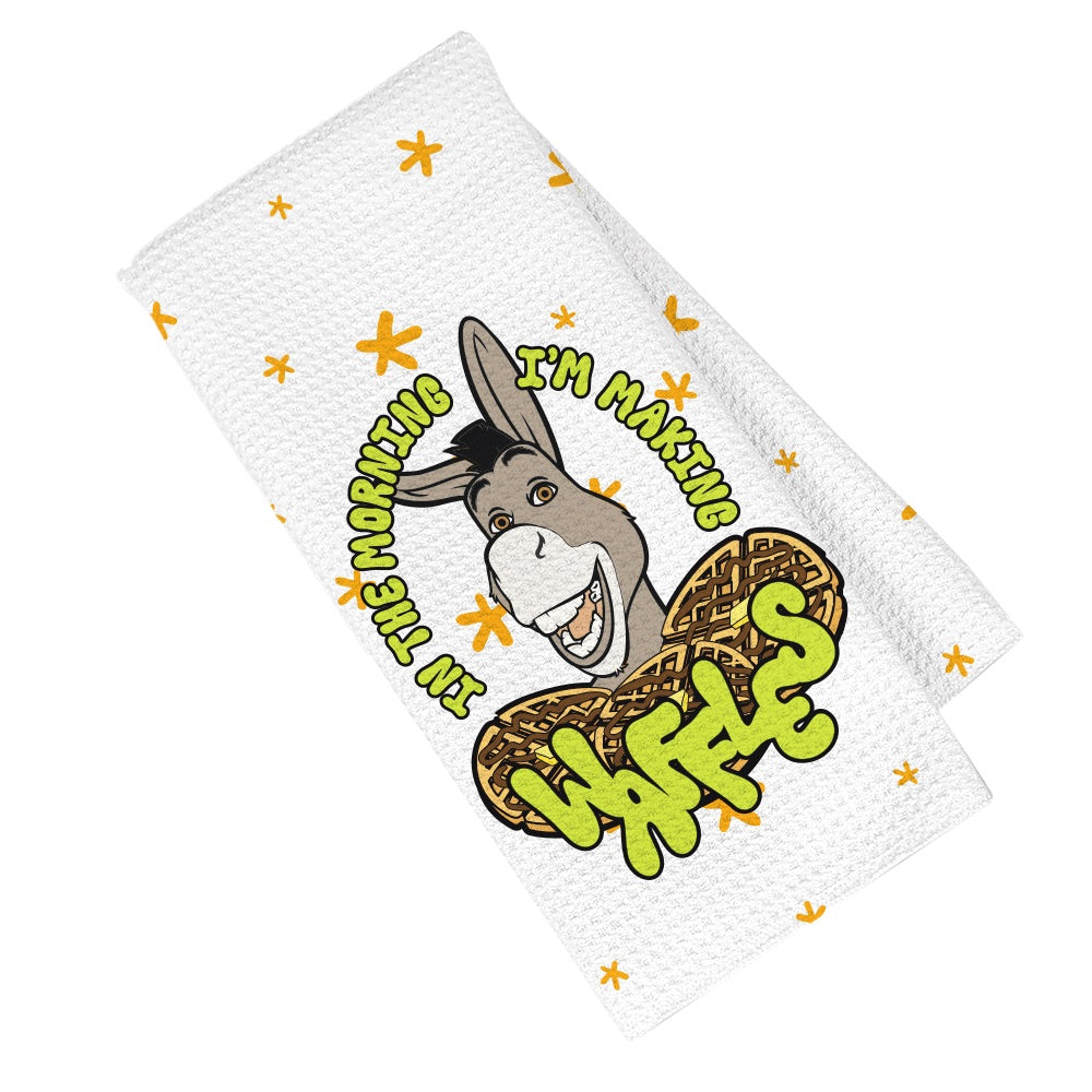 Shrek Waffles Kitchen Towel