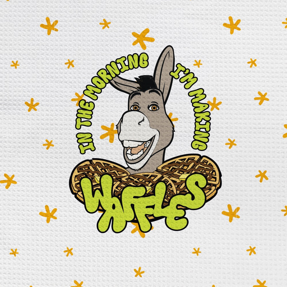 Shrek Waffles Kitchen Towel