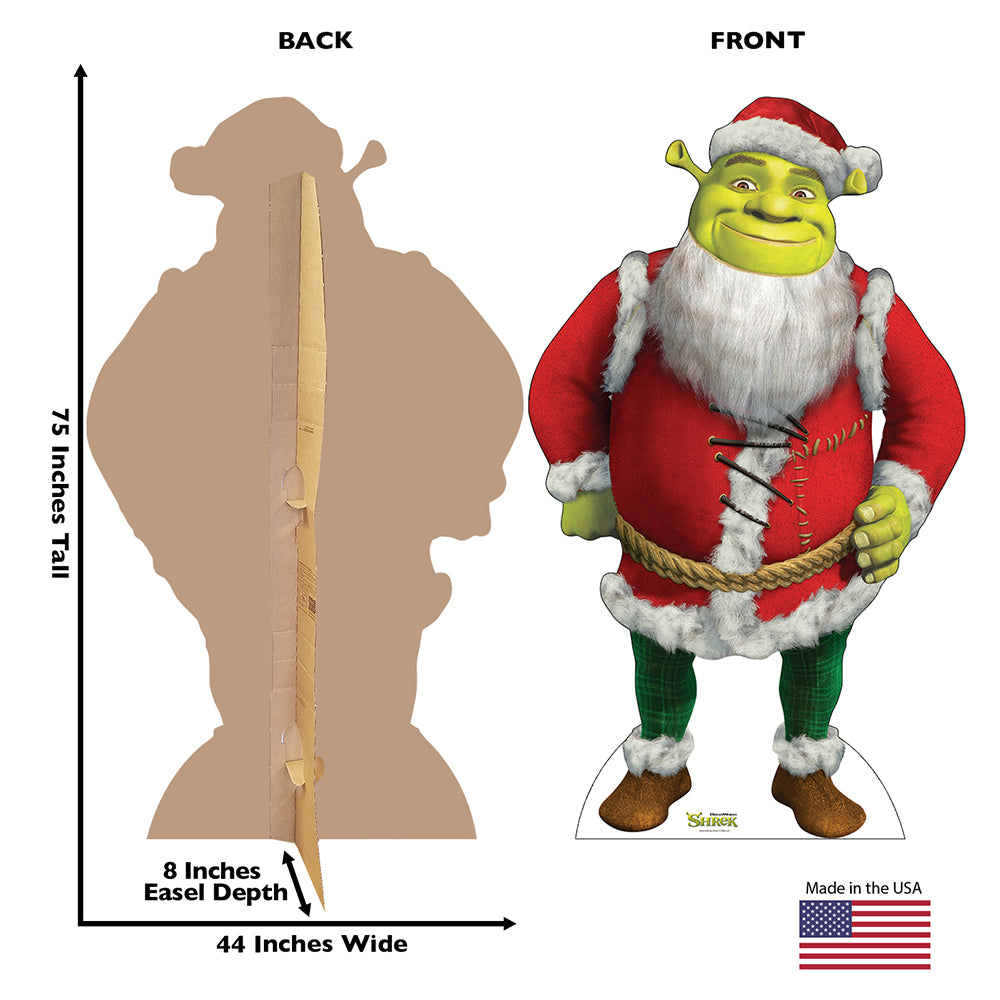 Shrek Holiday Cardboard Cutout Standee