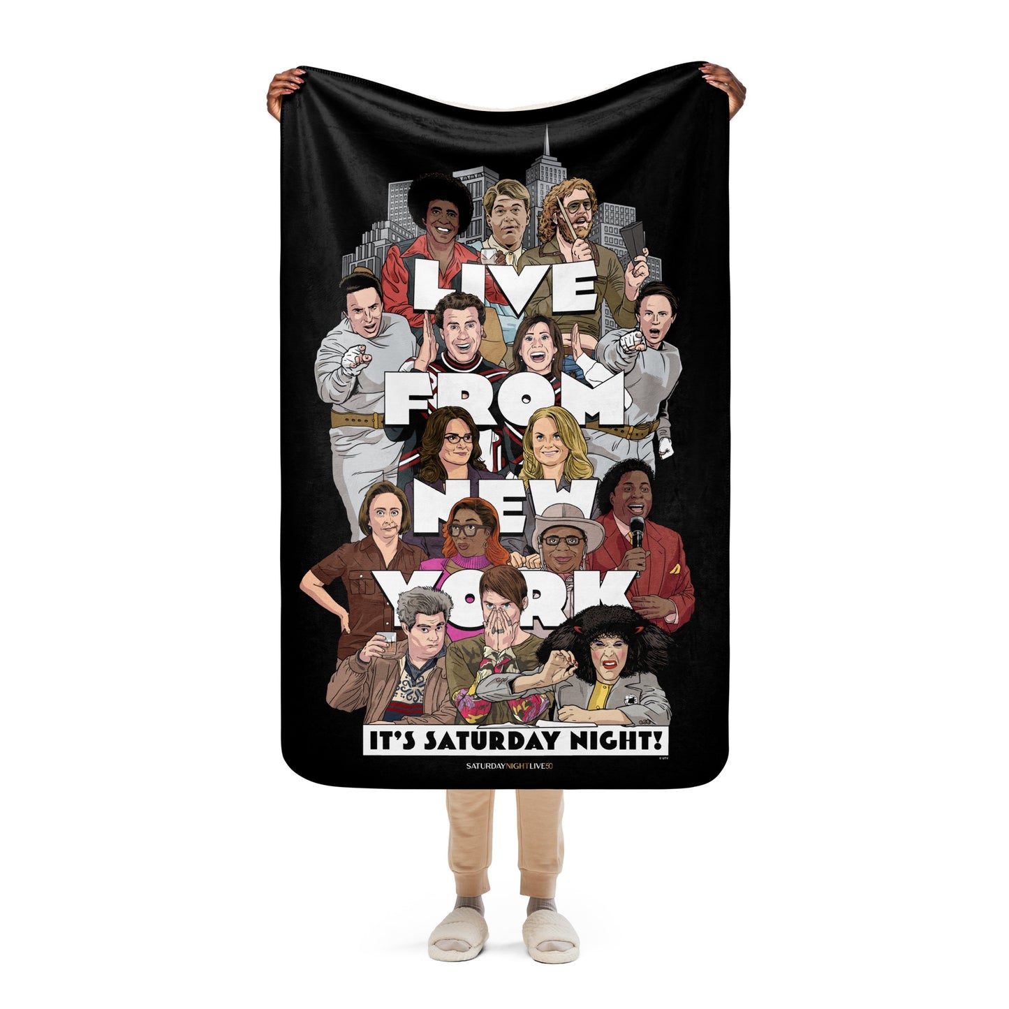 Saturday Night Live - Live From New York Sherpa Blanket