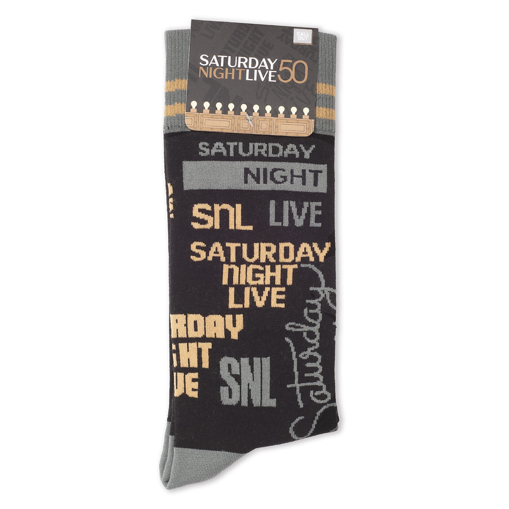 Saturday Night Live SNL 50th Anniversary Socks