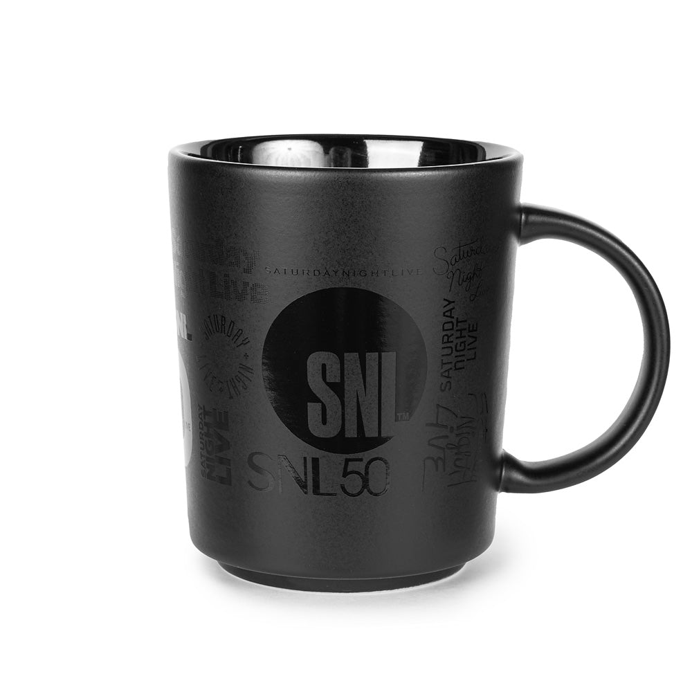 SNL 50th Anniversary Vintage Logos Mug