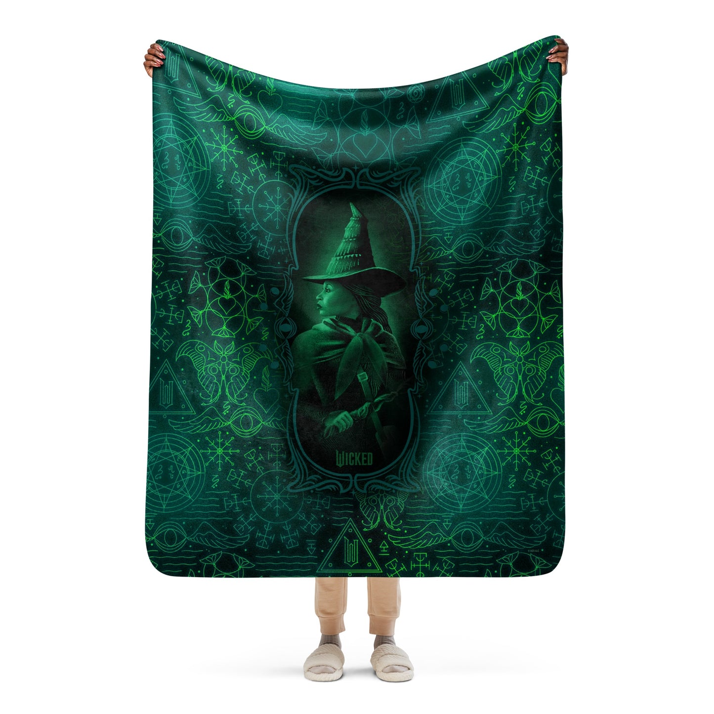 Wicked Elphaba Grimmerie Sherpa Blanket