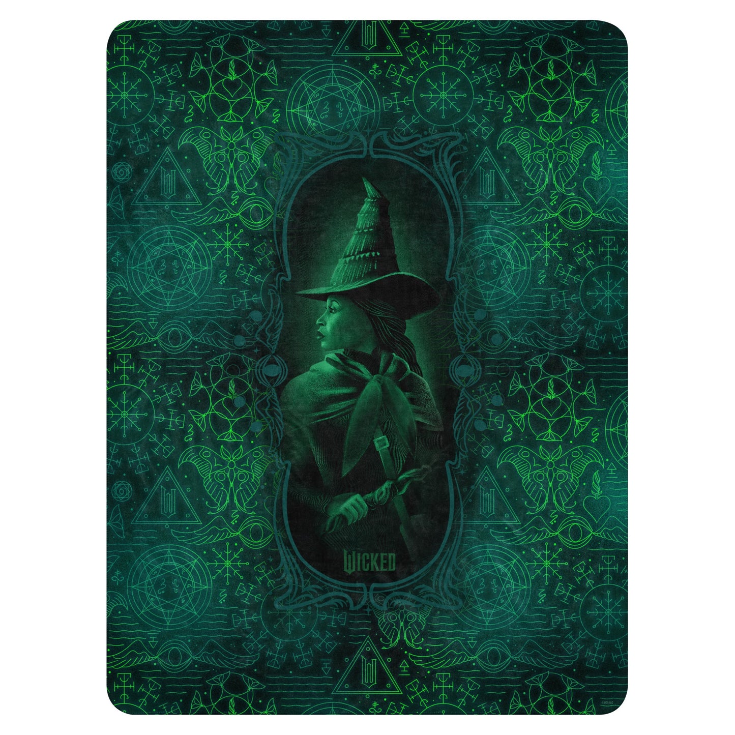 Wicked Elphaba Grimmerie Sherpa Blanket