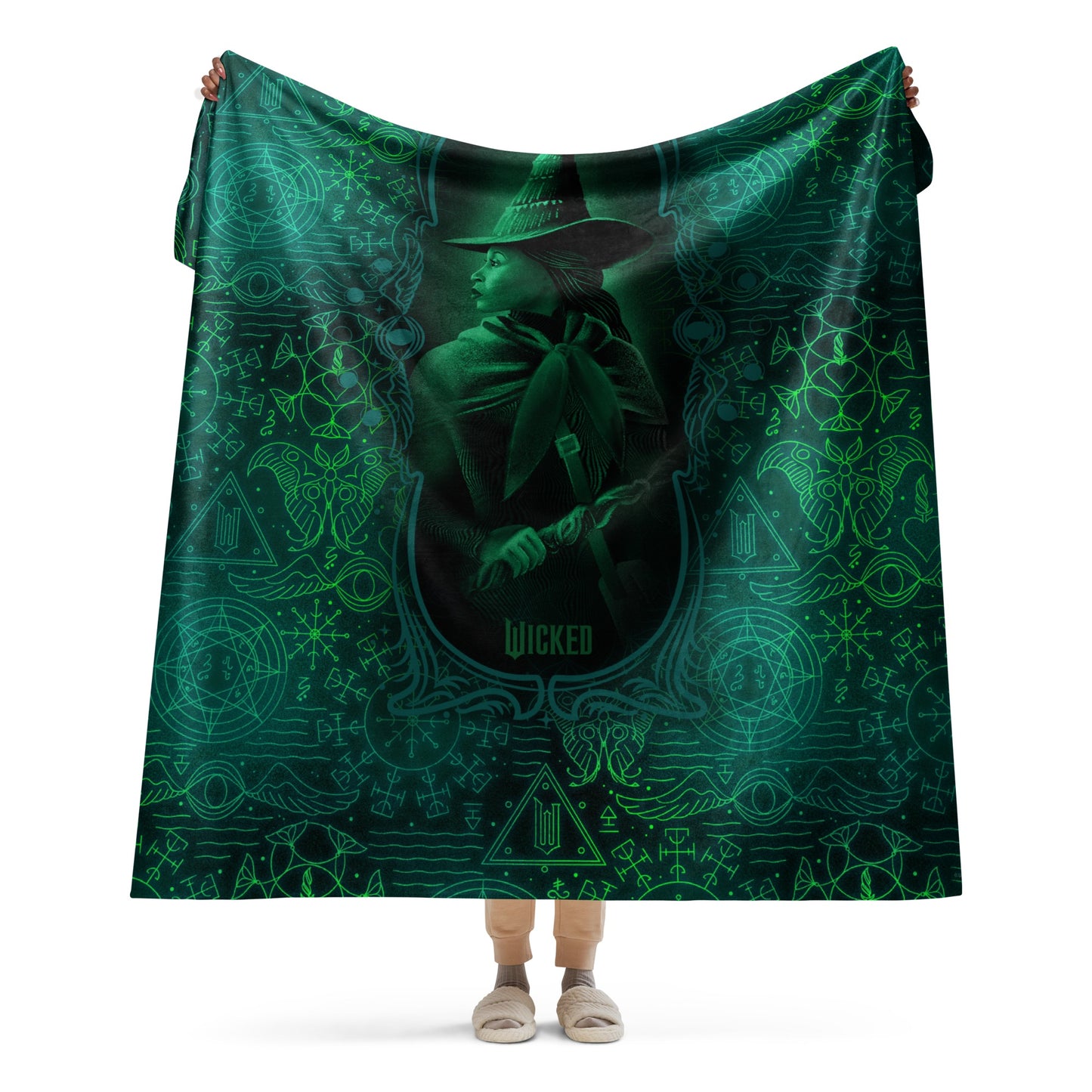 Wicked Elphaba Grimmerie Sherpa Blanket