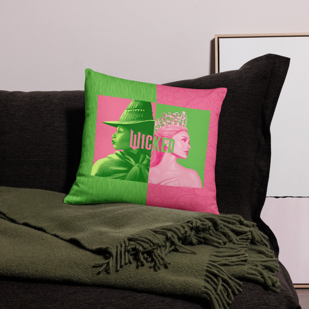 Wicked Elphaba & Glinda Pillow