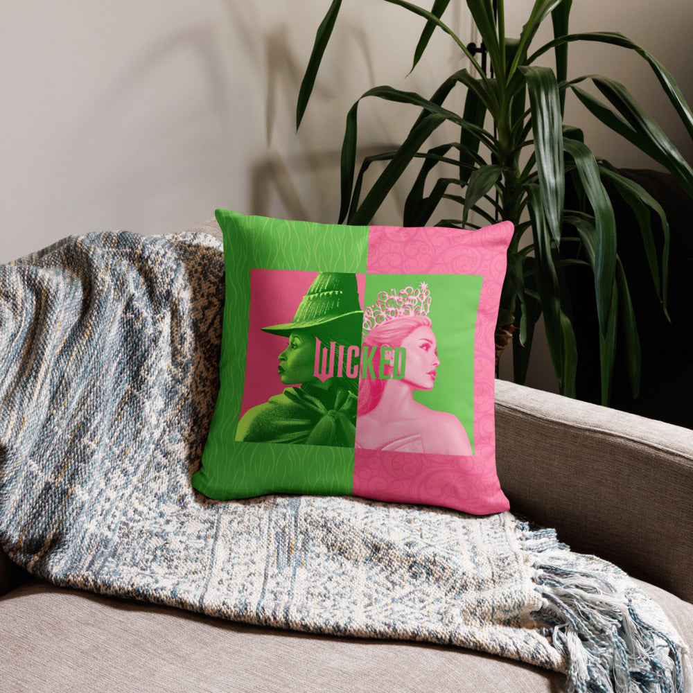 Wicked Elphaba & Glinda Pillow