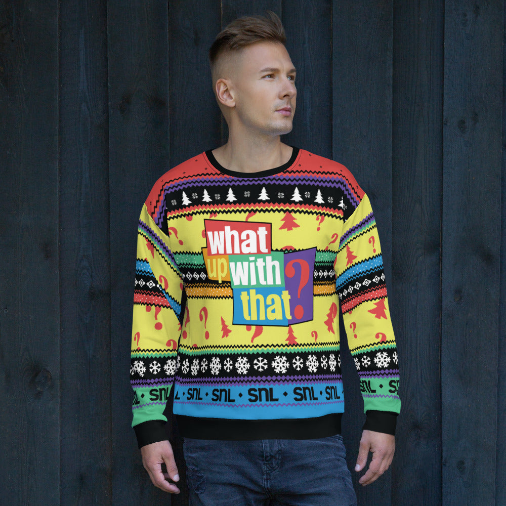 Saturday Night Live What Up With That? Holiday Crewneck