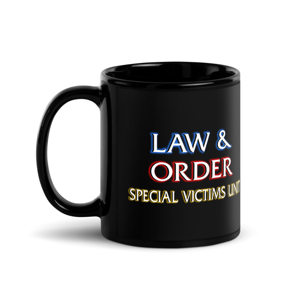 Law & Order: SVU Vintage Logo Black Mug